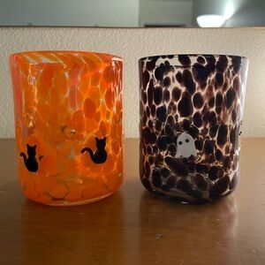 RARE Sold Out Anthropologie Halloween Cat and Ghost Glasses👻